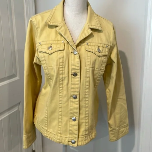 Cabi Yellow Denim Jacket - Picture 2 of 5